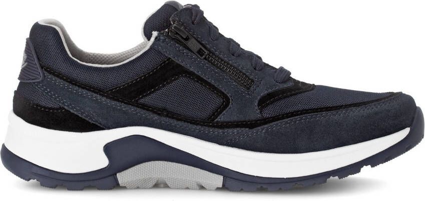 Gabor Rollingsoft Sneakers met sleehak veterschoen lage schoen vrijetijdsschoen buitenrits g-breedte