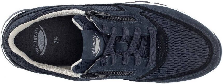 Gabor Rollingsoft Sneakers met sleehak veterschoen lage schoen vrijetijdsschoen buitenrits g-breedte