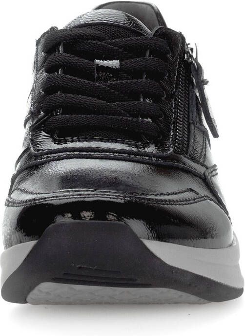 Gabor Rollingsoft Sneakers met sleehak veterschoenen lage schoen vrijetijdsschoen met zijrits