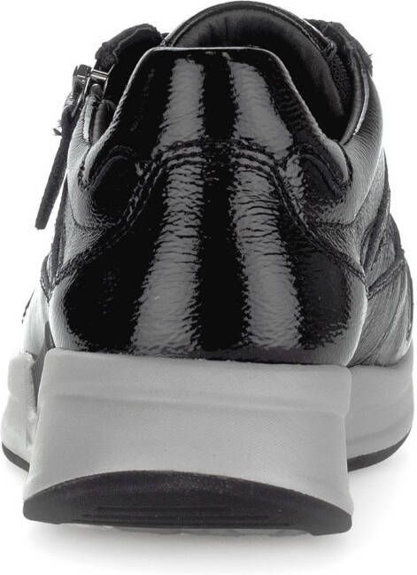 Gabor Rollingsoft Sneakers met sleehak veterschoenen lage schoen vrijetijdsschoen met zijrits