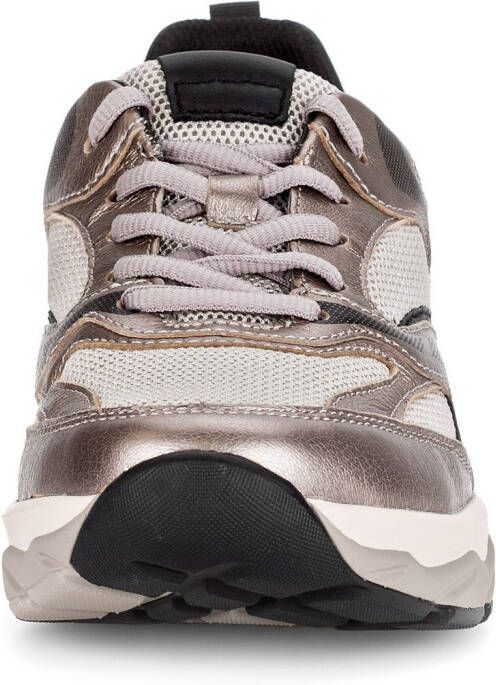 Gabor Rollingsoft Sneakers met sleehak vrijetijdsschoen lage schoen veterschoen met uitneembaar voetbed