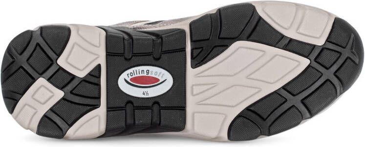 Gabor Rollingsoft Sneakers met sleehak vrijetijdsschoen lage schoen veterschoen met uitneembaar voetbed