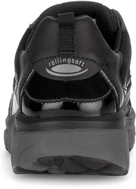 Gabor Rollingsoft Sneakers met sleehak vrijetijdsschoen lage schoen veterschoen met uitneembaar voetbed