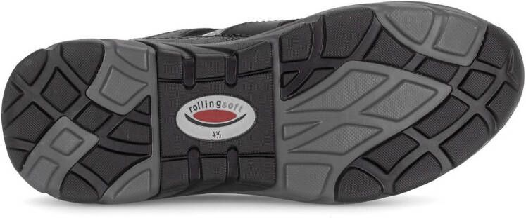 Gabor Rollingsoft Sneakers met sleehak vrijetijdsschoen lage schoen veterschoen met uitneembaar voetbed