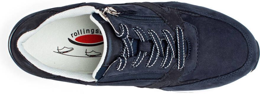 Gabor Rollingsoft Sneakers met sleehak met optifit verwisselbare binnenzool vrijetijdsschoen lage schoen veterschoen