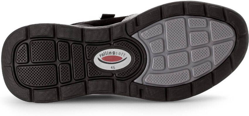 Gabor Rollingsoft Sneakers met sleehak vrijetijdsschoen lage schoen veterschoen contrastafwerkingen