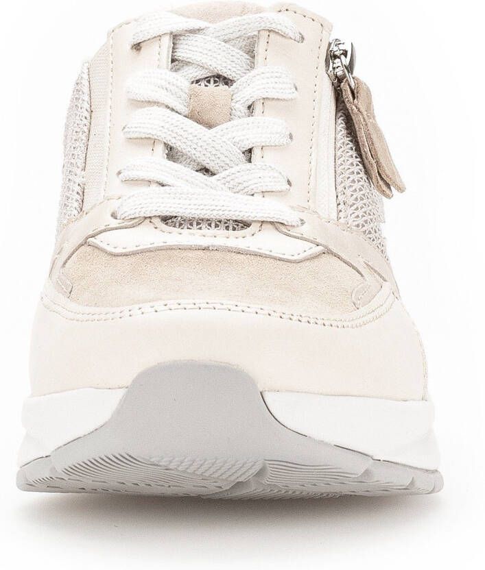 Gabor Rollingsoft Sneakers met sleehak met optifit verwisselbare binnenzool vrijetijdsschoen lage schoen veterschoen