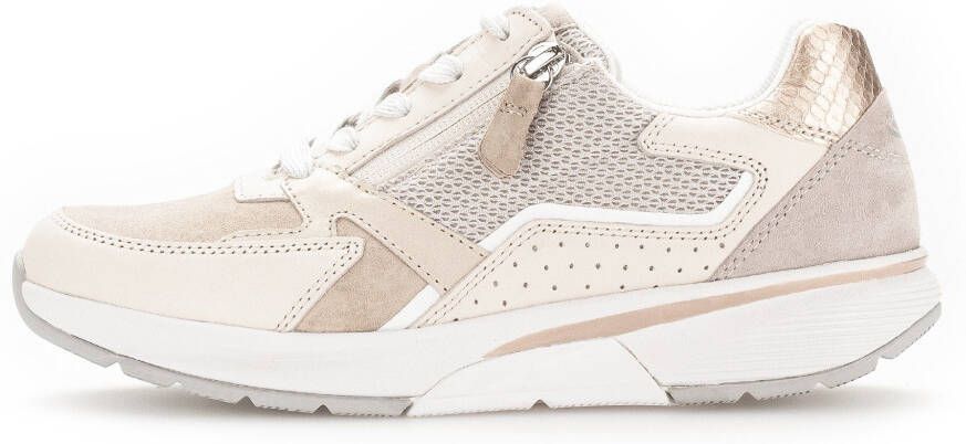 Gabor Rollingsoft Sneakers met sleehak met optifit verwisselbare binnenzool vrijetijdsschoen lage schoen veterschoen