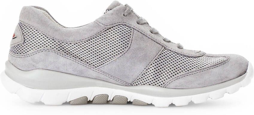 Gabor Rollingsoft Sneakers met sleehak vrijetijdsschoen lage schoen veterschoen met optifit verwisselbare inlegzool