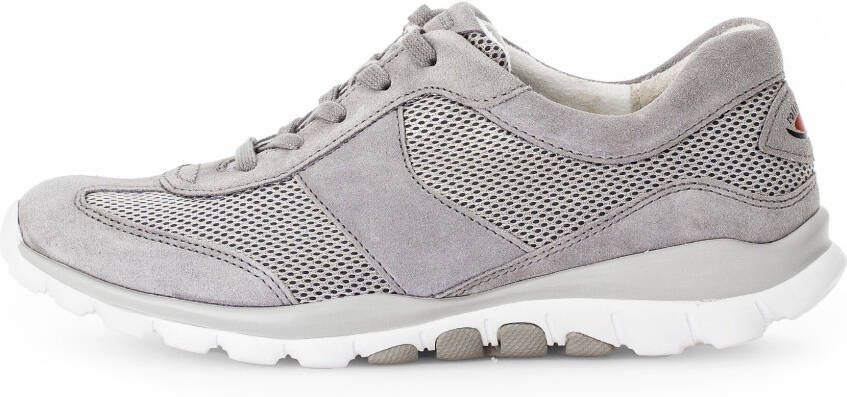 Gabor Rollingsoft Sneakers met sleehak vrijetijdsschoen lage schoen veterschoen met optifit verwisselbare inlegzool