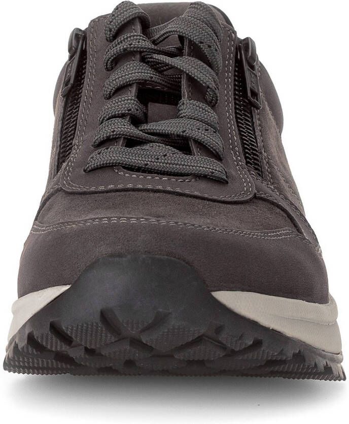 Gabor Rollingsoft Sneakers met sleehak comfort schoen veterschoen lage schoen in breedte g 1 2 (= breed)