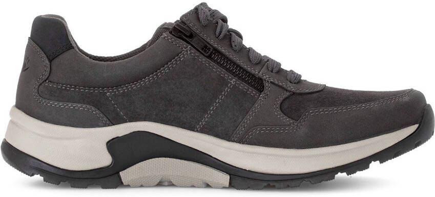 Gabor Rollingsoft Sneakers met sleehak comfort schoen veterschoen lage schoen in breedte g 1 2 (= breed)