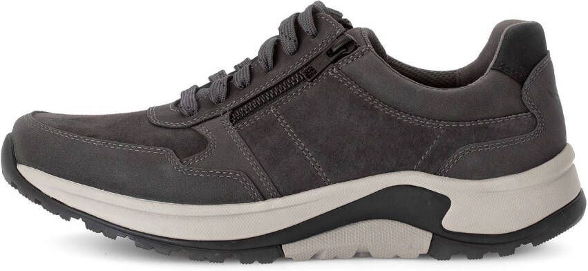 Gabor Rollingsoft Sneakers met sleehak comfort schoen veterschoen lage schoen in breedte g 1 2 (= breed)