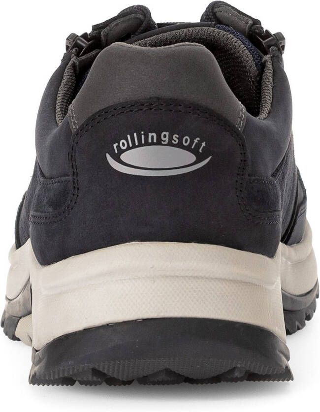 Gabor Rollingsoft Sneakers met sleehak comfort schoen veterschoen lage schoen in breedte g 1 2 (= breed)