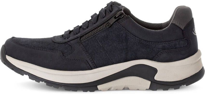 Gabor Rollingsoft Sneakers met sleehak comfort schoen veterschoen lage schoen in breedte g 1 2 (= breed)