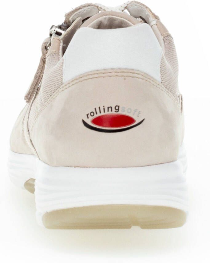 Gabor Rollingsoft Sneakers met sleehak met decoratieve stiksels