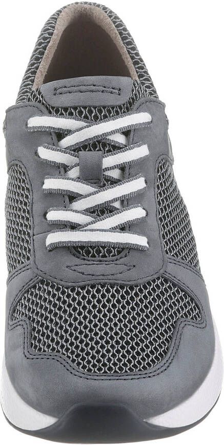 Gabor Rollingsoft Sneakers met sleehak met optifit verwisselbare binnenzool vrijetijdsschoen lage schoen veterschoen