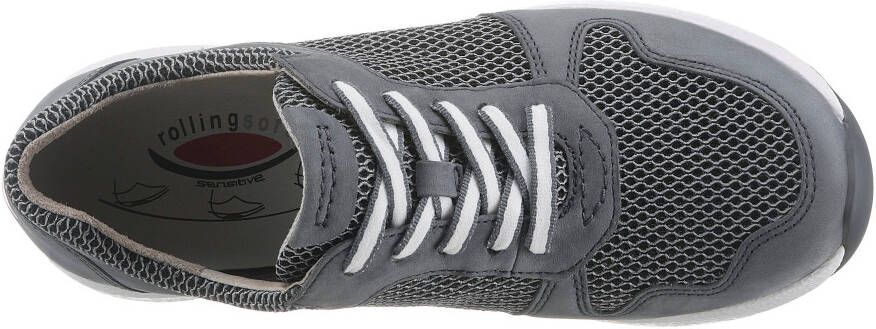 Gabor Rollingsoft Sneakers met sleehak met optifit verwisselbare binnenzool vrijetijdsschoen lage schoen veterschoen
