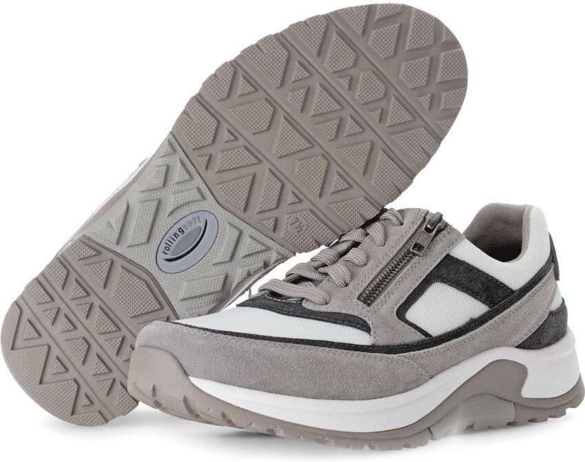 Gabor Rollingsoft Sneakers met sleehak veterschoen lage schoen vrijetijdsschoen buitenrits g-breedte