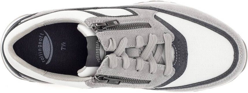 Gabor Rollingsoft Sneakers met sleehak veterschoen lage schoen vrijetijdsschoen buitenrits g-breedte