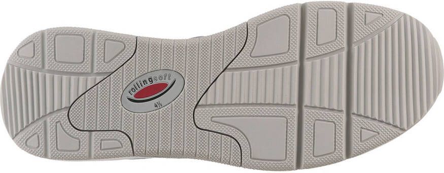 Gabor Rollingsoft Sneakers met sleehak vrijetijdsschoen lage schoen veterschoen logo op de hiel
