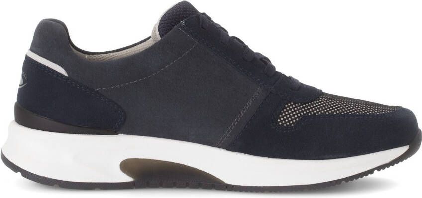 Gabor Rollingsoft Sneakers met sleehak vrijetijdsschoen lage schoen veterschoen met buitenrits g-breedte