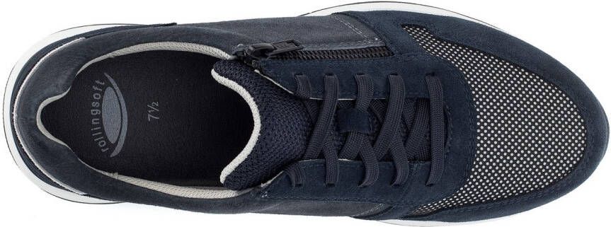 Gabor Rollingsoft Sneakers met sleehak vrijetijdsschoen lage schoen veterschoen met buitenrits g-breedte