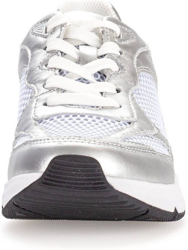 Gabor Rollingsoft Sneakers met sleehak vrijetijdsschoen halfschoen veterschoen met gepolsterde schacht
