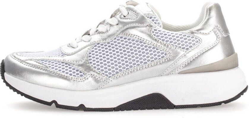 Gabor Rollingsoft Sneakers met sleehak vrijetijdsschoen halfschoen veterschoen met gepolsterde schacht
