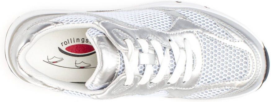 Gabor Rollingsoft Sneakers met sleehak vrijetijdsschoen halfschoen veterschoen met gepolsterde schacht