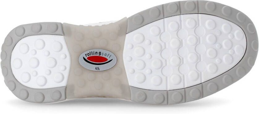 Gabor Rollingsoft Sneakers met sleehak vrijetijdsschoen lage schoen veterschoen met label op de hiel