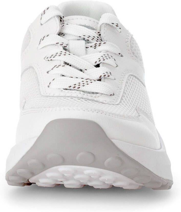 Gabor Rollingsoft Sneakers met sleehak vrijetijdsschoen lage schoen veterschoen met label op de hiel