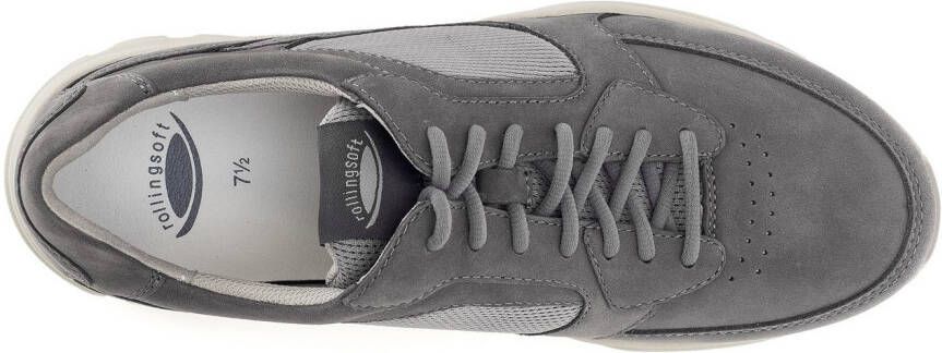 Gabor Rollingsoft Sneakers met sleehak vrijetijdsschoen lage schoen veterschoen met logo op de hiel g-breedte