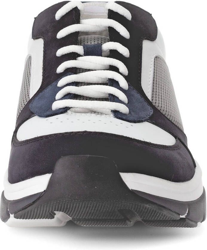 Gabor Rollingsoft Sneakers met sleehak vrijetijdsschoen lage schoen veterschoen met logo op de hiel g-breedte