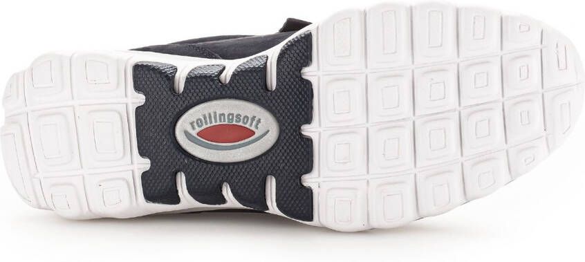 Gabor Rollingsoft Sneakers met sleehak vrijetijdsschoen lage schoen veterschoen met optifit verwisselbare inlegzool