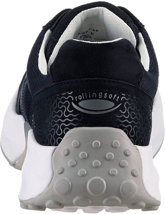 Gabor Rollingsoft Sneakers met sleehak vrijetijdsschoen lage schoen veterschoen met optifit-voetbed