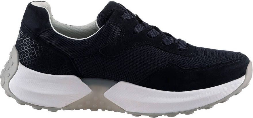 Gabor Rollingsoft Sneakers met sleehak vrijetijdsschoen lage schoen veterschoen met optifit-voetbed