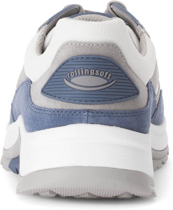 Gabor Rollingsoft Sneakers met sleehak vrijetijdsschoen lage schoen veterschoen met verwisselbaar voetbed breedte g