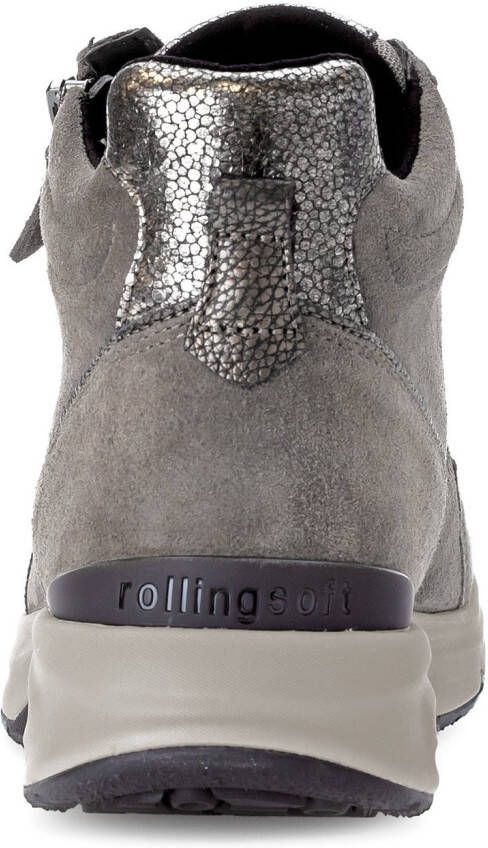 Gabor Rollingsoft Sneakers met sleehak vrijetijdsschoen veterschoen veterschoenen met uitneembare binnenzool