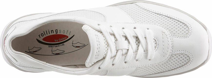 Gabor Rollingsoft Sneakers met sportieve mesh-inzet vrijetijdsschoen lage schoen veterschoen - Foto 8