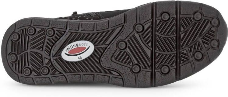 Gabor Rollingsoft Veterschoenen sleehak vrijetijdsschoen high-top sneaker label op de hiel