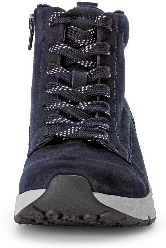 Gabor Rollingsoft Veterschoenen sleehak vrijetijdsschoen high-top sneaker label op de hiel