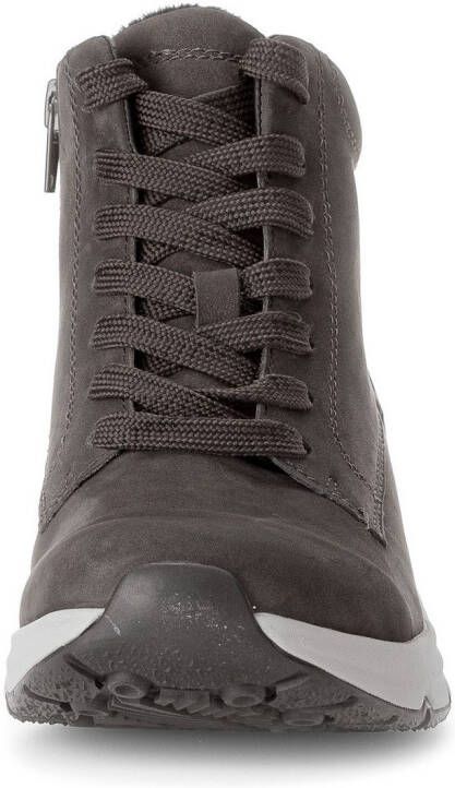 Gabor Rollingsoft Veterschoenen sleehak vrijetijdsschoen high-top sneaker label op de hiel