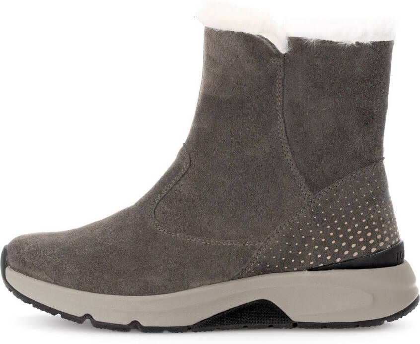 Gabor Rollingsoft Winterlaarzen sleehak enkellaars met de typische rollingsoft-buitenzool