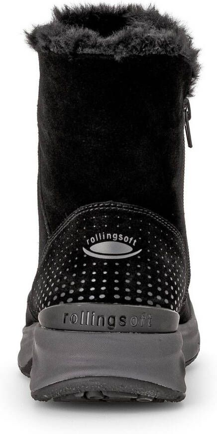Gabor Rollingsoft Winterlaarzen sleehak enkellaars met de typische rollingsoft-buitenzool