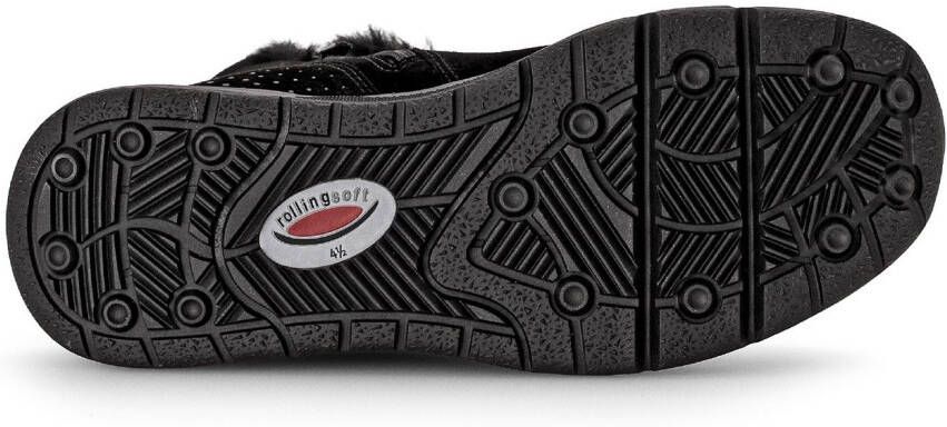 Gabor Rollingsoft Winterlaarzen sleehak enkellaars met de typische rollingsoft-buitenzool