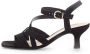 Gabor Velours Sandaal met Trichterabsatz Black Dames - Thumbnail 10