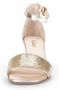 Gabor Gouden leren reptielenprint sandalen Yellow Dames - Thumbnail 15