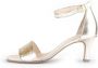 Gabor Gouden leren reptielenprint sandalen Yellow Dames - Thumbnail 17