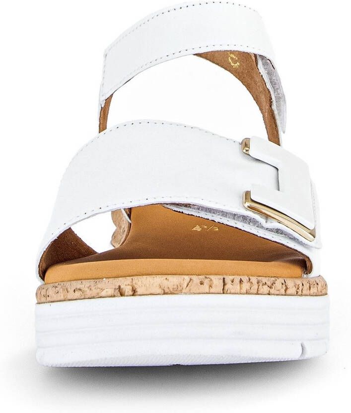 Gabor Sandaaltjes Genua sleehak zomerschoen sandalen met klittenbandsluitingen breedte g